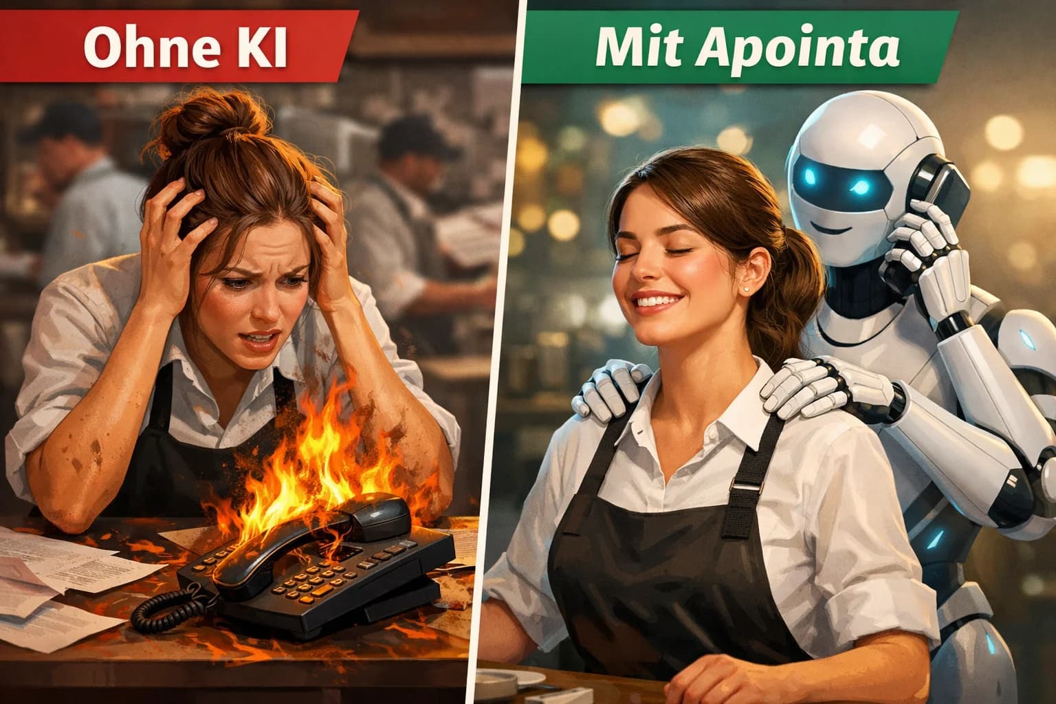 ohne KI vs. mit Apointa
